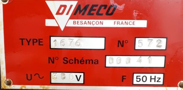 Dimeco Richtmachine 1676/C - Afbeelding 3
