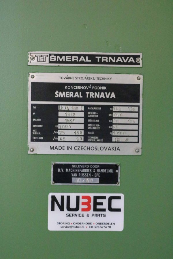Smeral excenterpers type LEXN100C - Afbeelding 3